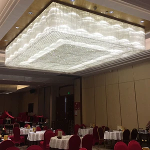 Modern Luxury Custom LED Chandelier Ceiling Light Glass Crystal Large Adjustable Color Temp 2700-6000K 5-Year Warranty Hotel