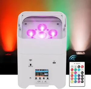 10pcs 6*18W LED Battery Par Light Wireless DMX Stage Lights for Bar/Stage Events 10pcs/Airline Case