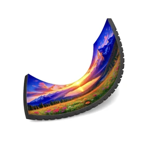 240x120mm Flexible LED Module Soft Curved LED Panel P0.9 to P4 Magnetic Front Service Indoor Creative LED Display 3840HZ