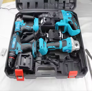Brushless Motor Durable Lithium Battery Power Tool Combination Kits Electric Impact Drill Machine Screwdriver Power Tool Set