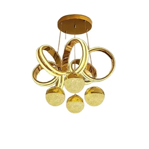 Contemporary LED Pendant Lamp for Living Dining Bedroom Hotel Villa Cafe-Simple Modern Art Home Chandelier Small Iron Design