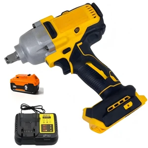 DeWa 1300Nm 1/ 2inch Cordless Impact Wrench Set, with Lithium Battery 5A and Charger Combo, Electric High Torque Wrench Set