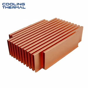 Customized Copper Folded Fin Heat Sink