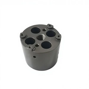 Custom CNC Machined Multi-Hole Cylindrical Valve Body Bronze Black Oxide Hydraulic Component with Milling-MUTU Brand