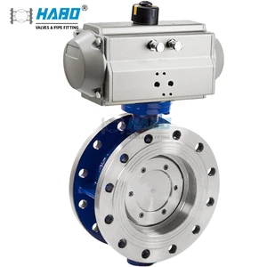 High Performance High Temp Pneumatic Butterfly Valve (SS/CS), Hard Metal Seal, Flanged ANSI 150LB/PN16
