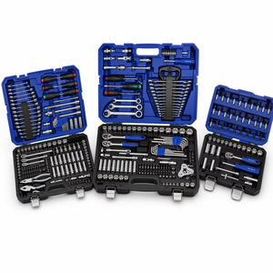 151PC Automotive Socket Set With Ratchet Wrench Screwdriver Tool Set Metric Wrench Set Tool Box Set For Auto Garage Repair OEM