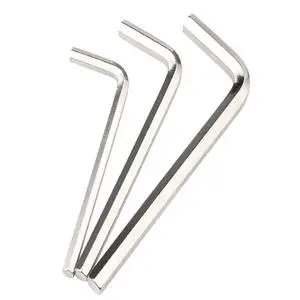 Carbon Steel Nickel Plated L Type Double-End Screwdriver Hex Wrench Set Allen Key Hexagon Spanner Key Set Hand Tools Metric