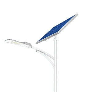 Energy Saving Factory Direct Supply Integrated Decorative 30w 50W 60w 80w Street Light All in One with Pole Post for Road