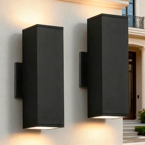 Hot Selling Up And Down Outdoor LED Wall Light Double Heads 20W 30W 5CCT LED Wall Mounted Light For Garden Courtyard