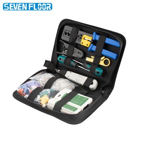 Portable Rj45 Network Crimp Tool Set Steel Hand Tools for Networking Hardware Repair DIY Includes Pliers Pass Through Connector