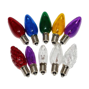 12V 14V 16V 23V 34V 48V 55V 3W E10 Tungsten Filament Mini Decorative Candle Bulb C6 Bridge Light Replacement Incandescent Bulb