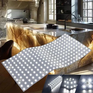 Under Countertop Ultra-Thin Flexible LED Light Sheet Multicolor Flexible LED Panel Strip Backlight Stone Countertop Lighting