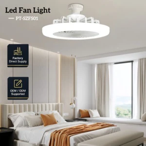 OTHC LED Fan Light Factory Direct OEM/ODM Pendant Ceiling Light Remote Control 3-Speed Dimmable Quiet for Bedroom & Living Room