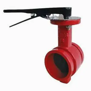Grooved End Butterfly Valve With Lever