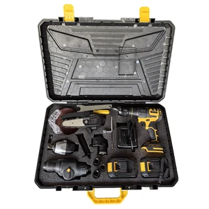 Hot-Selling 5 in 1 Brushless Power Tool Set Electric Screwdriver Hammer Drill Angle Grinder Electric Saw Power Tool Kit