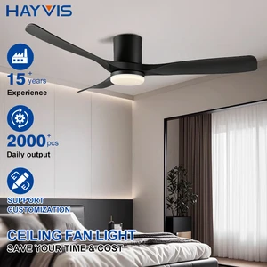 Smart Choice Living Room Bedroom 42 Inch 52 Inch Iron ABS Material 3 Blades 6 Speeds 30 to 34 DB DC Motor Led Ceiling Fan Light