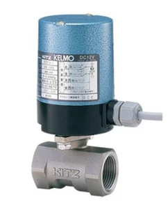 KITZ Electric Carbon Steel Ball Valve 1/2 in NPT Flow Control with PTFE Sealing 100 psi for Water Oil Gas DC12V OEM General Use