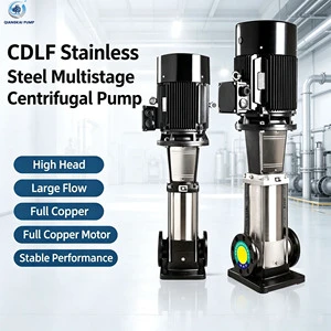 CDLF XBD Electric Lightweight Stainless Steel Vertical Multistage Centrifugal Pump for Booster Pipeline Circulation