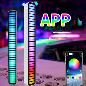 USB LED Strip Light Pickup Rhythm RGB Colorful Music Atmosphere Tube Modern Design Style Ambient Energy-Saving Lamp APP Control