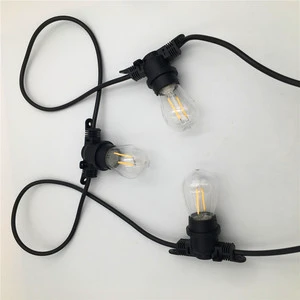 LED Commercial Grade Outdoor String Lights Waterproof for Fixing on Flat Surfaces Deck and Ceiling Holiday Lighting