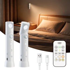 Morden Rechargeable Lamp 1W Small With Battery With Remote & Auto-Motion Light for Bedroom Art Reading Desk