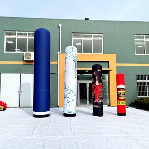 Events Large-scale Advertising Inflatable Pillar Decoration Airtight Column Model Stand Inflatable Art Tube With Light