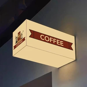 Shop Outdoor Waterproof Aluminum Wall-Mounted Advertising Lightbox with Customizable Size & Color
