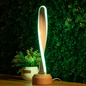 Modern Spiral RGB Bedside Lamp - 7 Colors Changing Control,Dimmable Artistic Light for Living Room Bedroom Study Home Decor