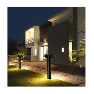 Outdoor IP65 Garden Lamp Double-Headed 10/45/60/80cm High Landscape Light Gu10 Spot Grass LED Bollard AC Power Supply for Lawn