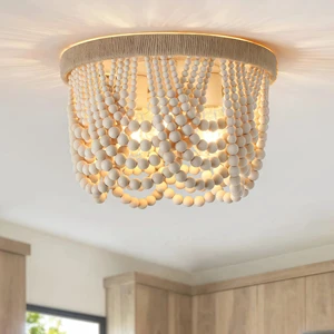 JYLIGHTING Luxury Flush Ceiling Fan Chandelier with Light Acrylic Light Weight Smart Plastic Blade Fan with Chandelier Light