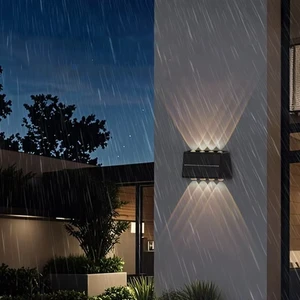 Solar LED IP65 Waterproof Wall Washer Light for Outdoor Villa Garden Exterior Up/Down Lighting