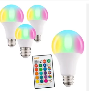 RGB LED Bulb Light 3W 5W 10W RGBW Lamps Indoor Bedroom Lights Atmosphere Decorate Color Changing