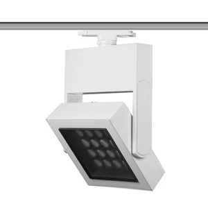 High Power 45W Square Dimmable LED Track Spotlight for Museum Lighting