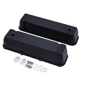 Black Cast Aluminum Tall Black Valve Covers for Ford Big Block 429/460
