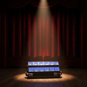 DMX512 300W RGBWS LED 5-in-1 Stage Wash Spotlights High CRI 96 Aluminum Alloy Construction for Sports Stadiums