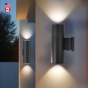 Modern Luxury 25W Wall Lamps Aluminum Waterproof 5CCT Dimmable up Down LED Outdoor Wall Light for Garden