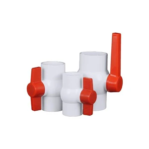 Cross-border UPVC American Standard Socket Body Ball Valve Single-handle Double-handle Water PTFE Sealing Model QF015 SCH40