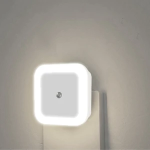 LED White Rabbit Night Light DK-884 Touch Control Mini ABS Lamp Warm Color Plug-In Bedroom or Room Projection Lighting