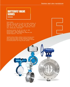 American Standard Manual High Temperature Stainless Steel Flange Butterfly Valve For Water Gas Oil