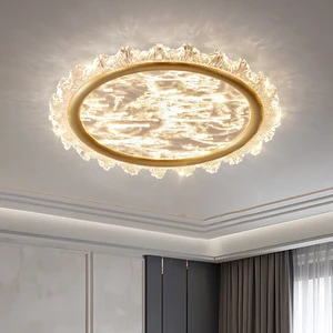 Modern Luxury Banquet Hall LED Ceiling Lamp for LivingRoom Bedroom Home Hotel Fixture Aluminum Acrylic Hardware Ceiling Light