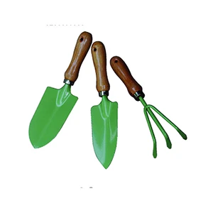 3PCS Gardening Tool Flower Plants Maintenance Wooden Handle Mini Shovel/Rake/Spade Garden Hand Tool Set