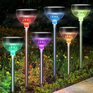 Garden Lawn Lamps Solar Lighting Led signal for Grass Led signal Stake Light