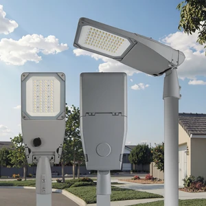 Outdoor Aluminum 50-Watt LED Street Light IP66 AC 150W/200W Options 5050LED Luminaire for Garden Residential Areas and Roads
