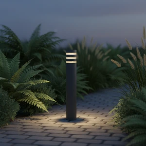 Popular Design Factory Price OEM ODM Black Aluminum Waterproof 800mm Tall Lawn Light Outdoor Garden Light