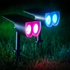 3W Outdoor RGB LED Solar Garden Lights IP65 Waterproof Decorative Lawn Lamp for Yard Solar Lamp Outdoors