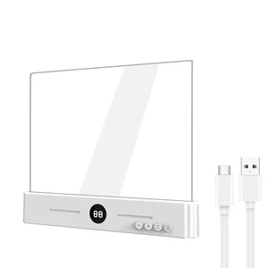 LED Light Small Flat Reading Lamp Smart Home Student Dormitory Bedside Lamp Eye Friendly USB Rechargeable Dimmable