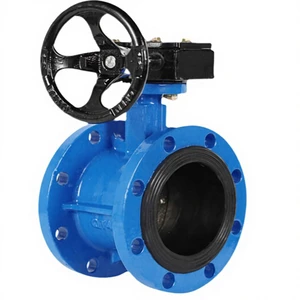 Butterfly Valve Manual Ductile Iron Applicable Medium Water Turbine Flange butterfly Valve