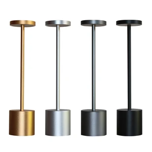 Modern Cordless Bar Table Lamp Rechargeable Portable LED Table Restaurant Light Table Lamps