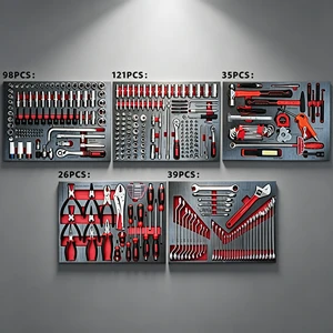 369PCS 72T Ratchet Wrench Tool Set Smooth Operation Mechanic Socket Kit for Auto Repair