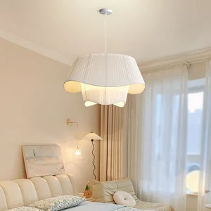 Modern Retro Japanese Style Bamboo Lantern Pendant Lampshade Iron Chandeliers Hanging Light Fixture For Home Decor